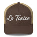 Embroidered La Toxica Spanish Mexican Bingo Game Funny Toxic Retro Trucker Hat Mexicada Brown/ Khaki