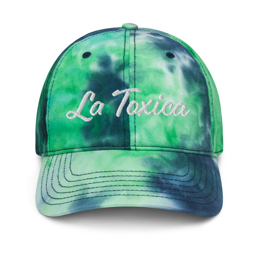 Embroidered La Toxica Spanish Mexican Bingo Game Funny Toxic Tie Dye Hat - Mexicada