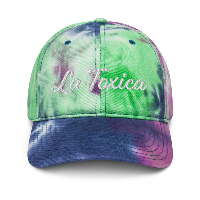 Embroidered La Toxica Spanish Mexican Bingo Game Funny Toxic Tie Dye Hat - Mexicada