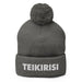 Embroidered Teikirisi - Take It Easy Funny Spanish Saying Phrase Pom-Pom Beanie - Mexicada