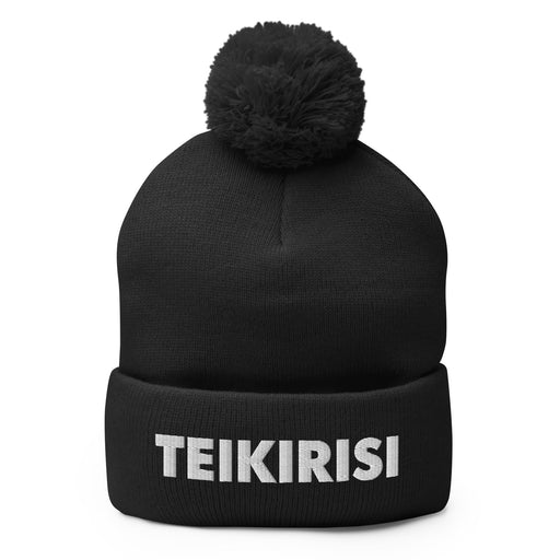 Embroidered Teikirisi - Take It Easy Funny Spanish Saying Phrase Pom-Pom Beanie - Mexicada