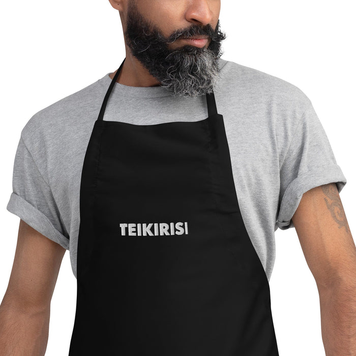 Embroidered Teikirisi - Take It Easy Funny Spanish Saying Phrase Slang Apron Mexicada