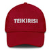 Embroidered Teikirisi - Take It Easy Funny Spanish Saying Phrase Slang Dad Hat Mexicada Cranberry