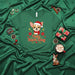 Feliz Navi-Dog Christmas Chihuahua T-Shirt, Cute Dog in Santa Hat and Scarf, Holiday Spanish Pun Tee, Unisex Green Festive Shirt, Dog Lover Gift, Xmas Puppy Apparel Mexicada