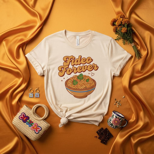 Fideo Forever Retro Noodle Soup Shirt, Comfort Colors Unisex Hispanic Foodie T-Shirt, Fideos Secos Pasta Lover Gift Tee Mexicada