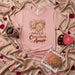 Fueled By Conchas & Amor T-Shirt, Cute Mexican Sweet Bread Heart Design Tee, Latina Valentine's Day Gift, Unisex Pan Dulce Pastry Food Lover Shirt Mexicada
