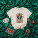 Future Loteria Legend T-Shirt, Sugar Skull with Aztec Headdress, Mexican Bingo Card Game Design, Unisex Graphic Tee, Latina Culture Gift Idea Mexicada