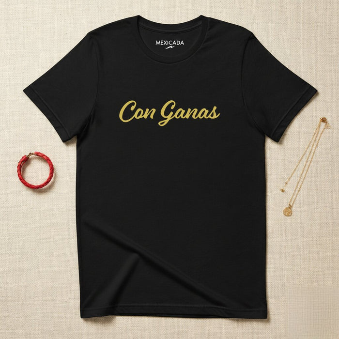 T-shirt Con Ganas da uomo e da donna | Determinazione, motivazione, forza, responsabilizzazione | C5