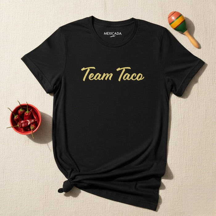 Maglietta da uomo e donna Team Taco | Taco, cibo, messicano, squadra, divertimento, fiesta, festa | T5