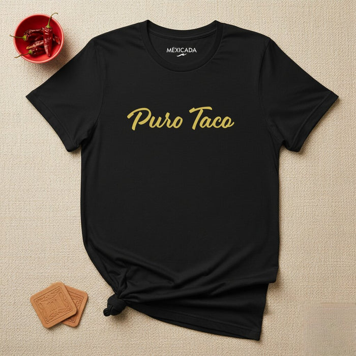 Maglietta Puro Taco da uomo e da donna | Taco, cibo messicano, piccante, salsa, tequila, festa | P5