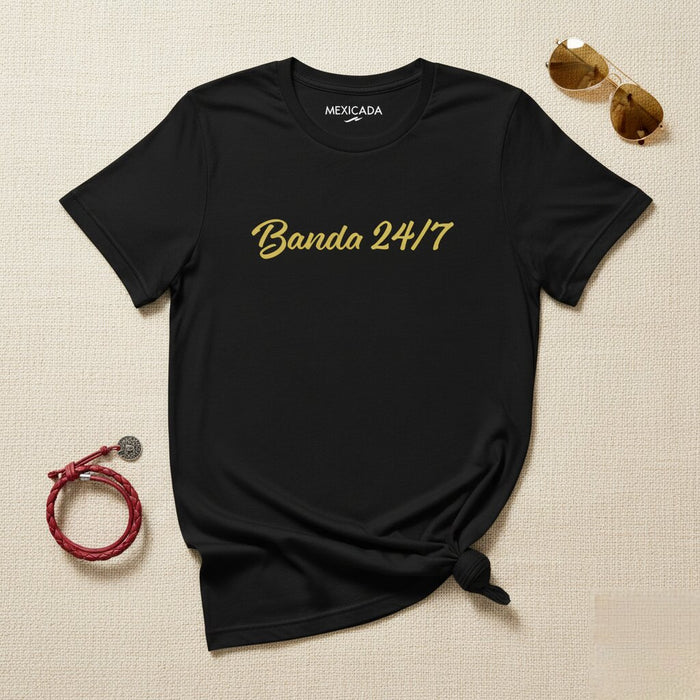 Maglietta 24/7 da uomo e da donna | Musica, Band, Rock, Concerto, Stile di Vita | B5