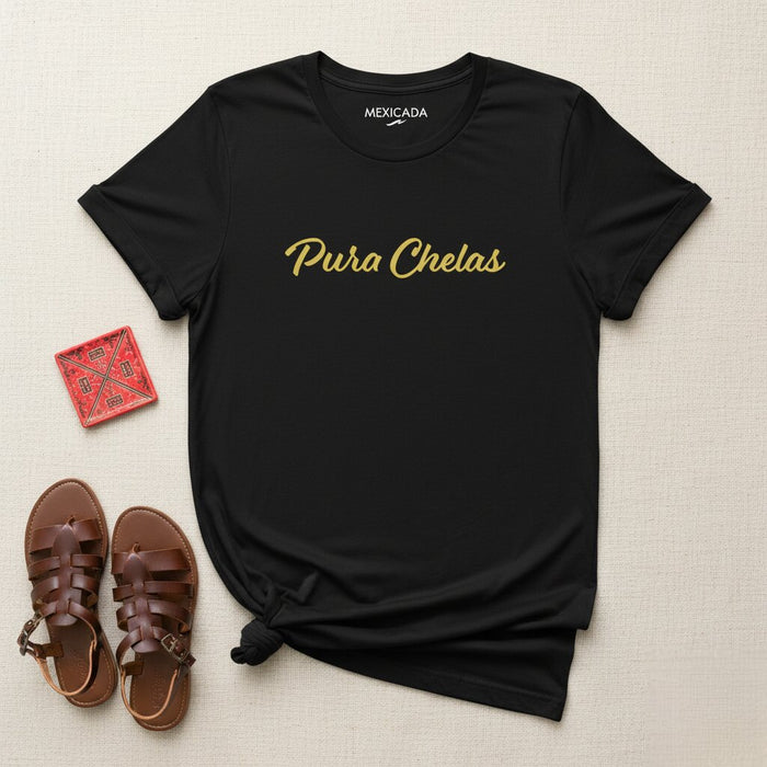 T-shirt Pura Chelas uomo e donna | Birra, cultura messicana, divertimento, tequila, festa | P5
