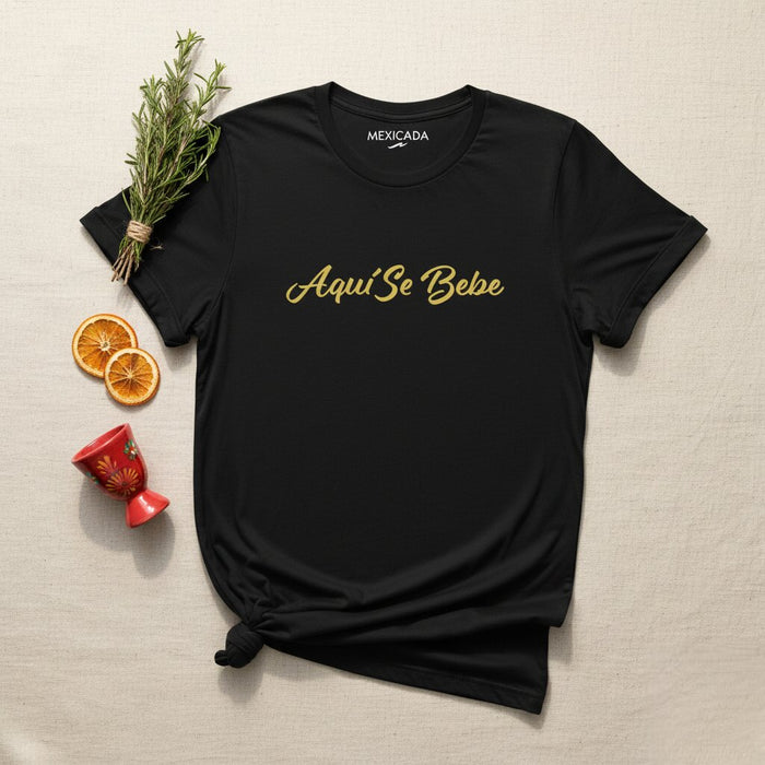 Maglietta Qui Si Beve Uomo e Donna | Bere, Festa, Celebrazione, Divertimento, Fiesta | A5