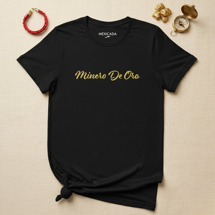 Maglietta Uomo e Donna Minero D'Oro | Minatore d'Oro, Forza, Duro Lavoro, Avventura, Tesoro | M5