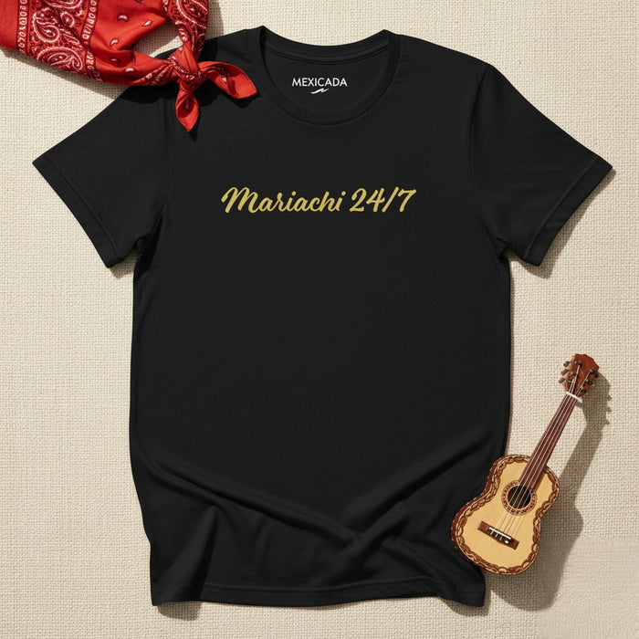T-shirt Mariachi 24/7 da uomo e donna | Musica messicana, banda, festa, tradizione, orgoglio culturale | M5