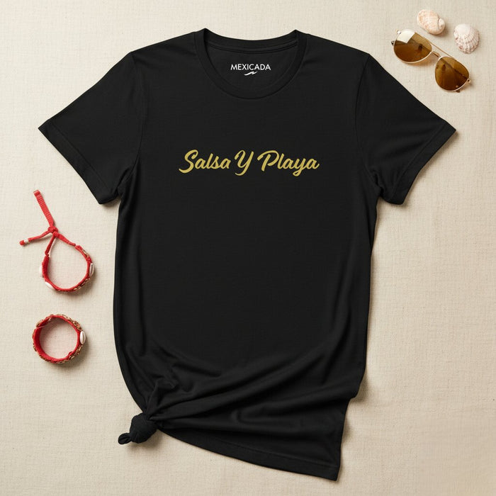 Maglietta Salsa Y Playa Uomo & Donna | Salsa, Spiaggia, Ballo, Estate, Vacanza | S5