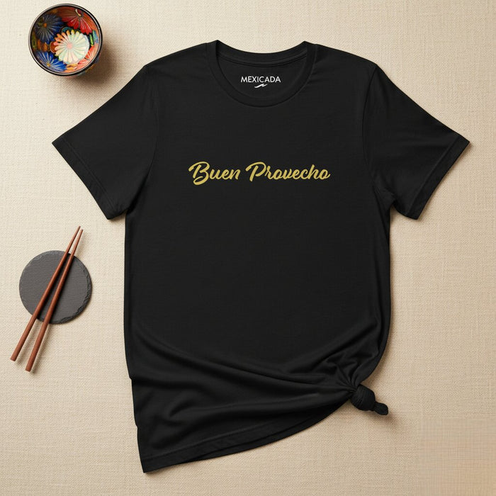 Maglietta Buen Provecho Uomo e Donna | Goditi il tuo pasto, Latino, Cultura, Cibo, Festa | B5