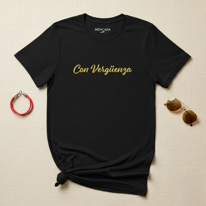 Con Vergüenza T-Shirt da uomo e donna | Vergogna, Orgoglio, Forza, Audacia, Fiducia | C5