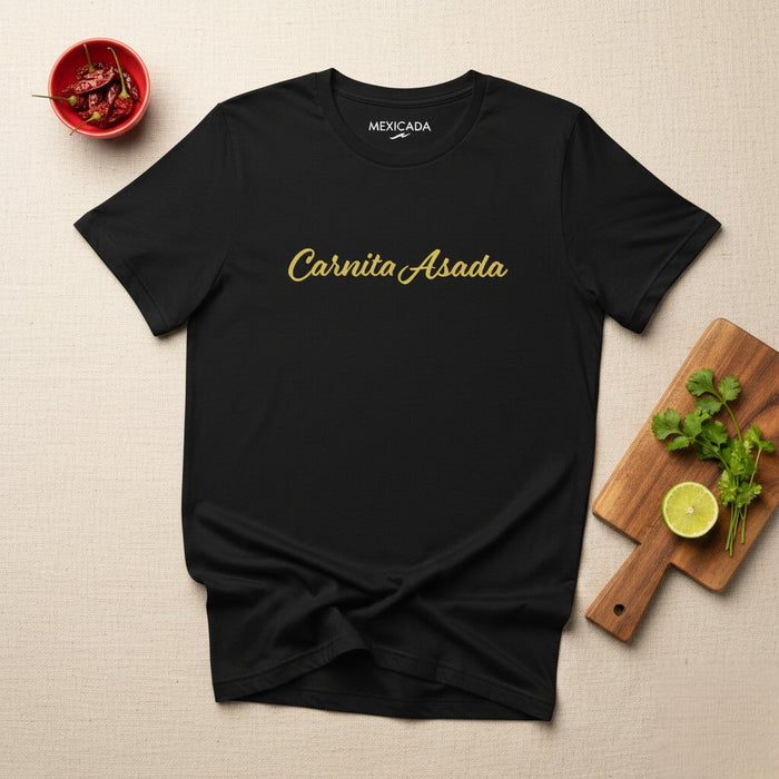 Maglietta Carnita Asada Uomo e Donna | Carne Grigliata, Cucina Messicana, BBQ, Delizioso, Amante del Cibo, C5