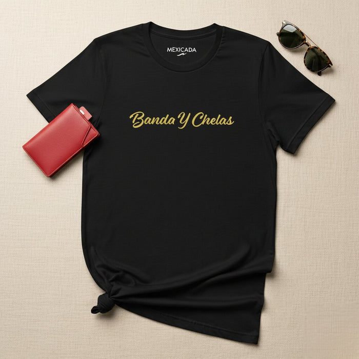Maglietta da uomo e donna Banda Y Chelas | Band, birra, musica, divertimento, festa | B5