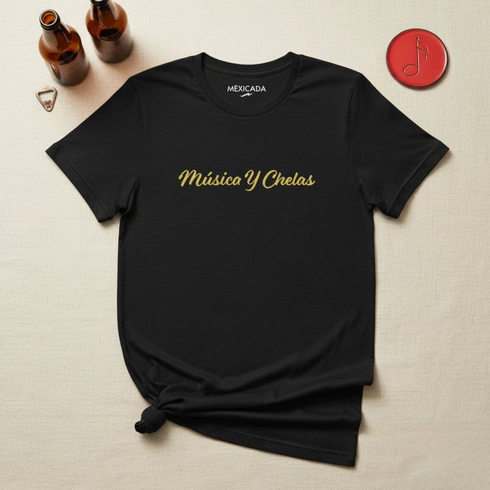 Maglietta Musica e Birra Uomo e Donna | Musica, Birra, Divertimento, Festa, Stile di Vita | M5