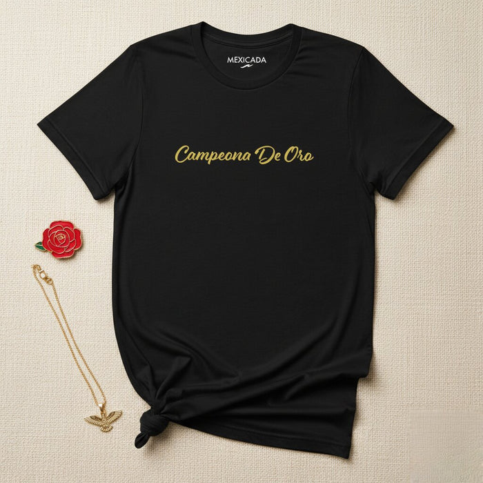 Maglietta da uomo e donna Campeona De Oro | Campione, Oro, Forza, Vittoria, C5