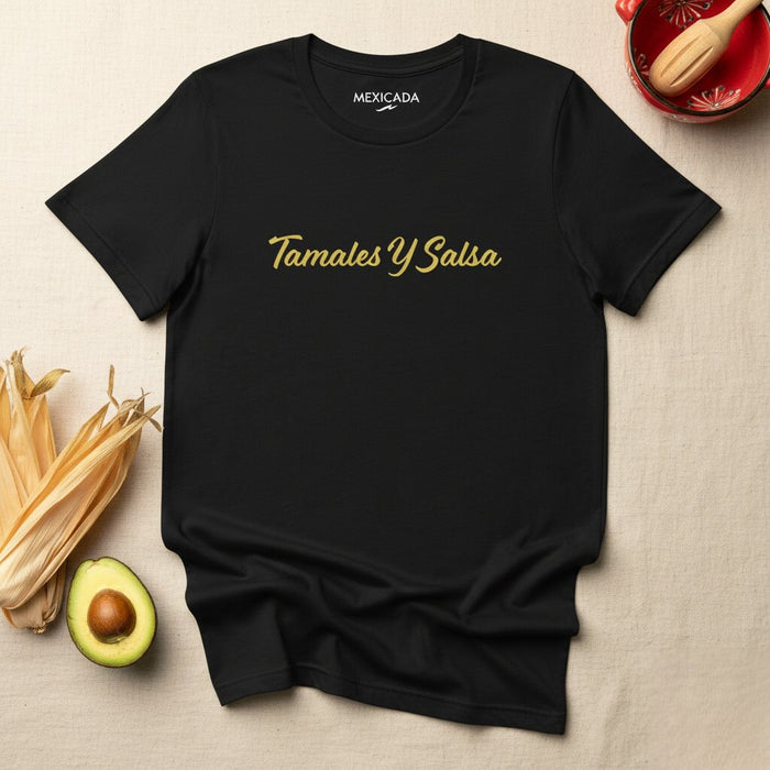 Maglietta da uomo e donna Tamales e Salsa | Cibo messicano, Tamales, Salsa, Autentico, Tradizionale, Piccante | T5