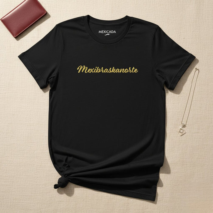 T-Shirt da uomo e donna Mexibraskanorte | Messico, Nebraska, Orgoglio, Cultura, M5