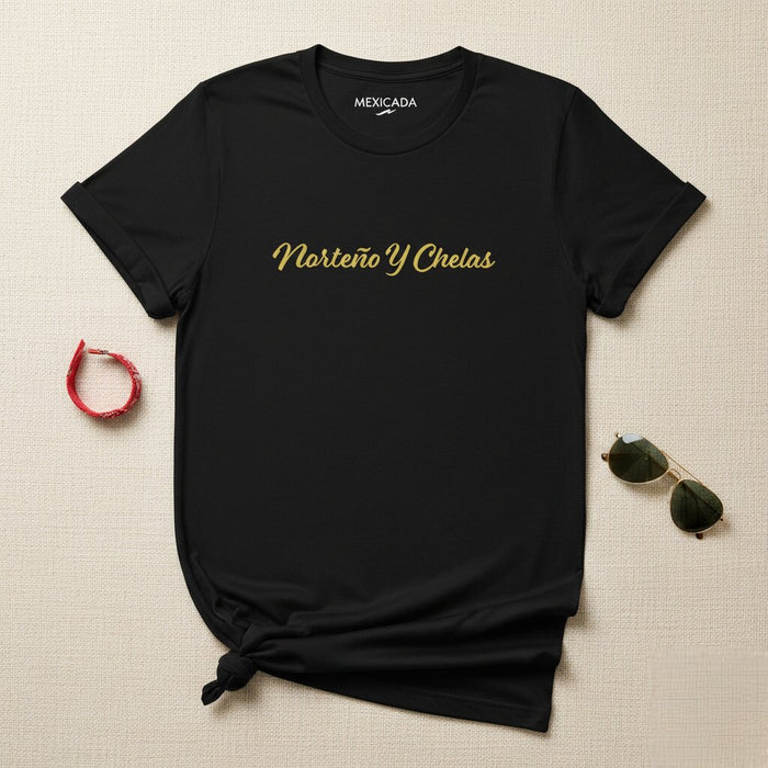 Maglietta Uomo e Donna Norteño Y Chelas | Messicana, Birra, Cultura, Norteño, Musica, Orgoglio | N5