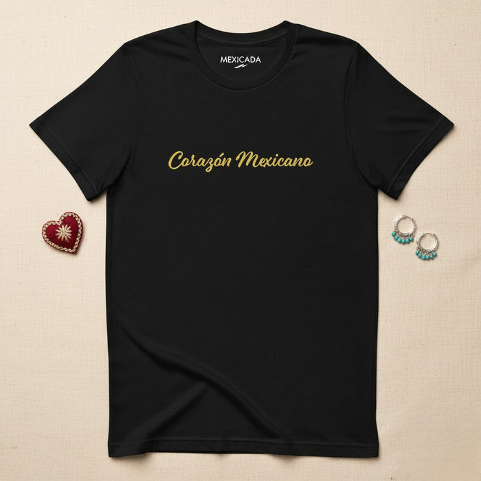 Camicia da uomo e donna Corazón Mexicano | Cuore Messicano, Amore, Tradizione, Orgoglio, Cultura | C5