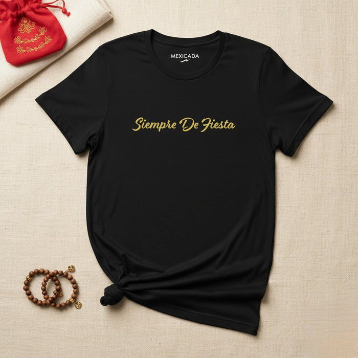 Maglietta Uomo e Donna Siempre De Fiesta | Sempre Festa, Divertimento, Celebrazione, Festività, Energia | S5