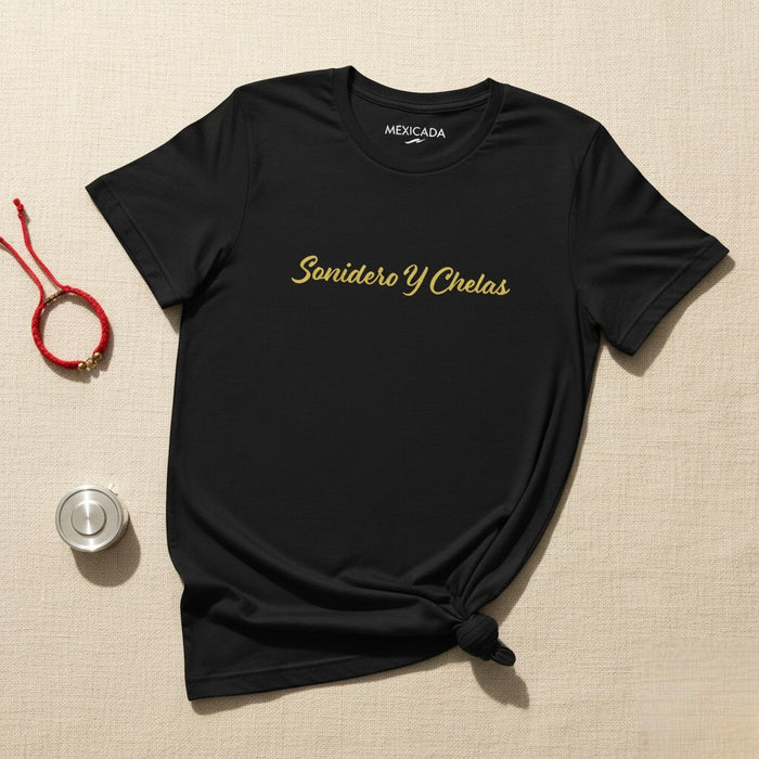 Camicia Uomo e Donna Sonidero Y Chelas | Impianto Audio, Birra, Festa, Musica, Divertimento | S5