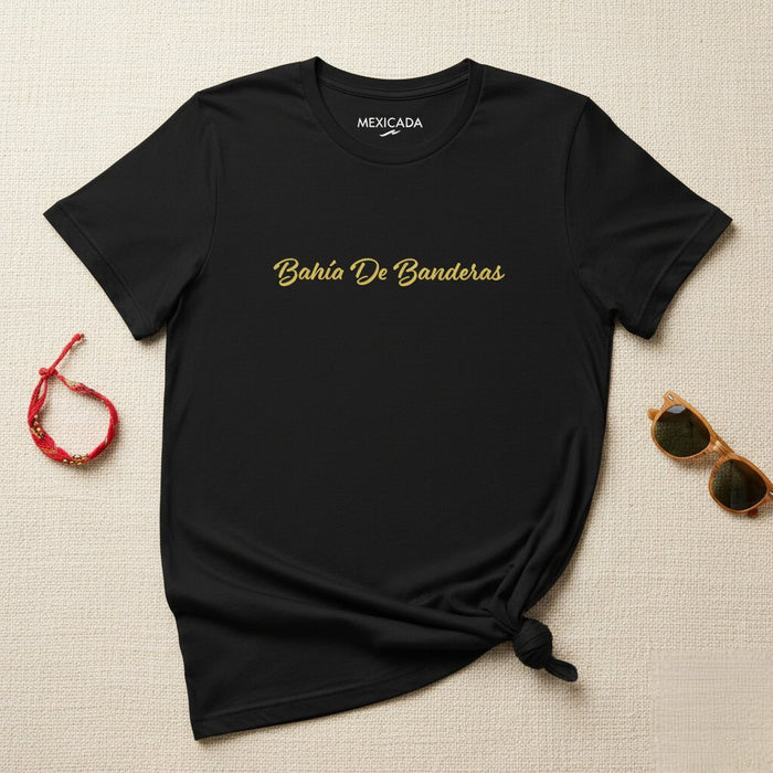 Maglietta da uomo e donna Bahía De Banderas | Baia, spiaggia, Messico, oceano, paradiso, costiera, estate | B5