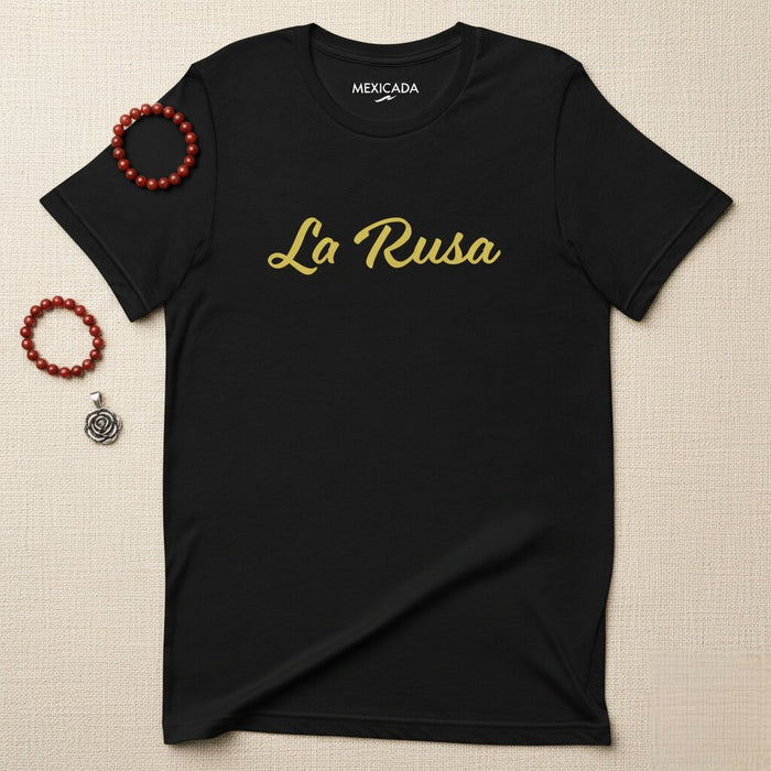 Maglietta da uomo e donna La Rusa | Russo, forte, audace, potente, fiero | L5
