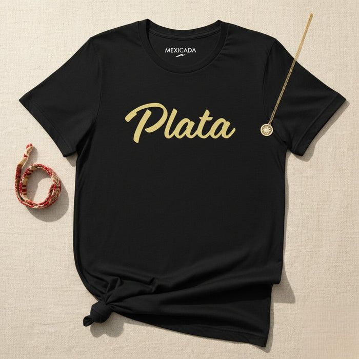 Maglietta Plata da uomo e da donna | Argento, Forza, Potenza, Audace, Moderno | P5