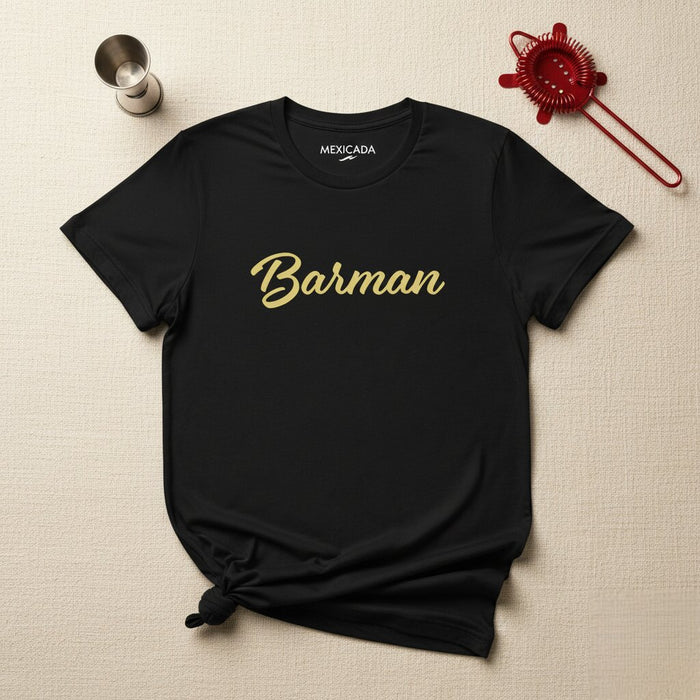 Maglietta da Uomo e Donna Barman | Barista, Drink, Cocktail, Bar, Pub, Servizio, Ospitalità | B5