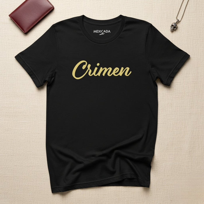 Maglietta Uomo e Donna Crimen | Crimine, Giustizia, Potere, Dichiarazione Audace, Forza | C5