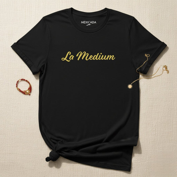 La Maglietta Media da Uomo e Donna | La Media, Equilibrio, Armonia, Forza Interiore, Potere Spirituale | L5