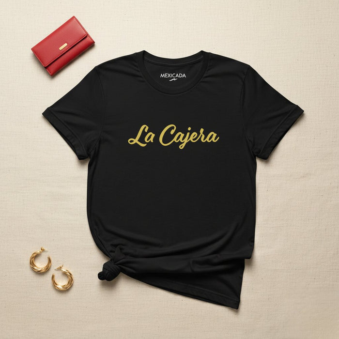 La maglietta da uomo e da donna La Cajera | Cassiere, vendita al dettaglio, lavoro, divisa, L5