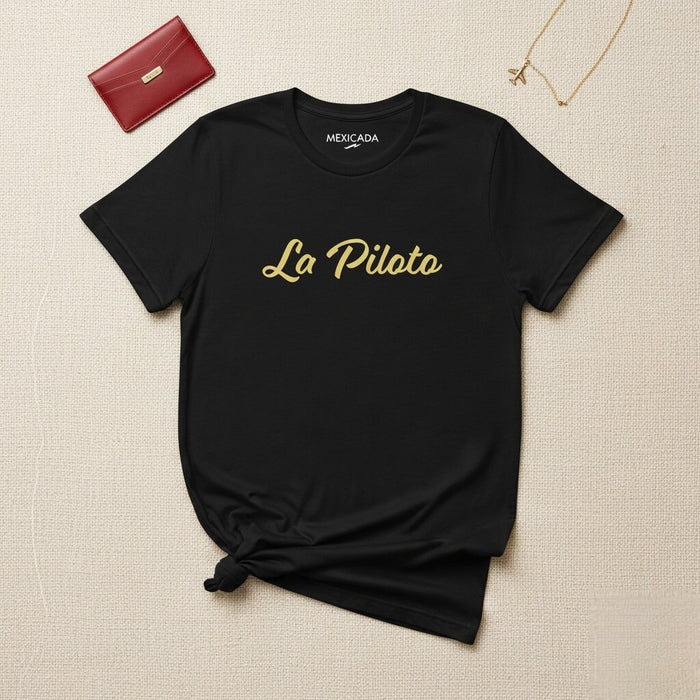 La T-Shirt da Uomo e Donna La Piloto | Pilota, Aviazione, Avventura, Libertà, Volo | L5