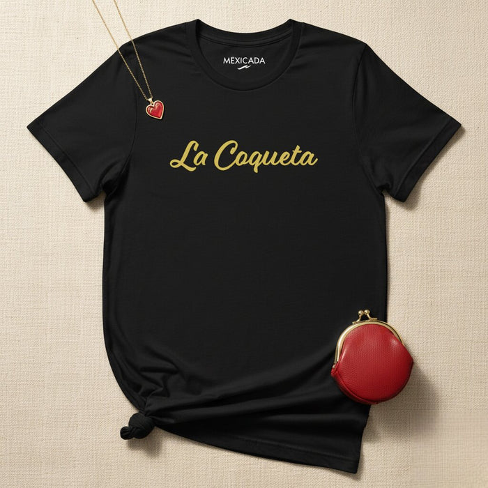 La Coqueta T-shirt da Uomo e Donna | Civettuolo, Audace, Carisma, Sicurezza | L5