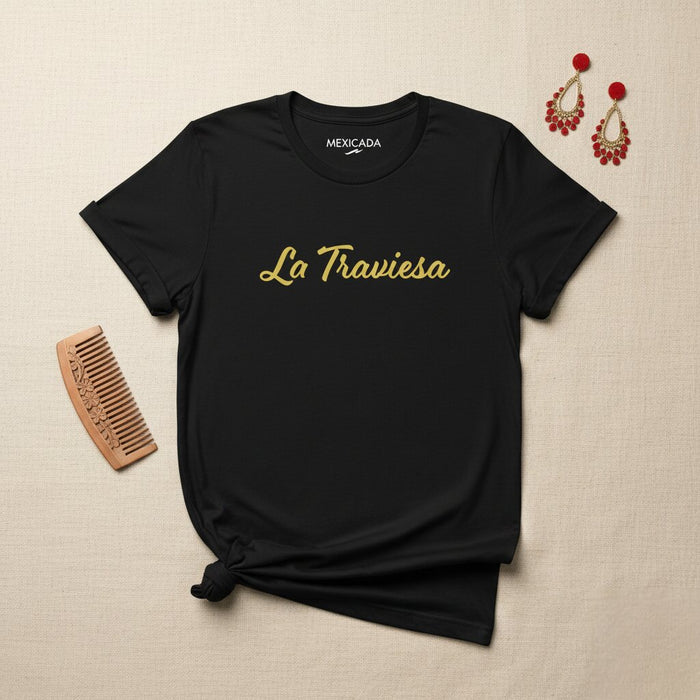 La Traviesa T-shirt Uomo e Donna | Sfacciato, Audace, Divertente, Avventura, Giocoso | L5