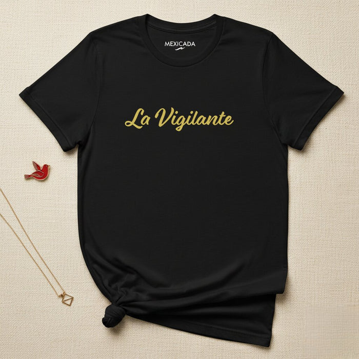 La Maglietta da Uomo e Donna La Vigilante | L'Osservatore, Vigilanza, Forza, Protettore, Guardiano | L5