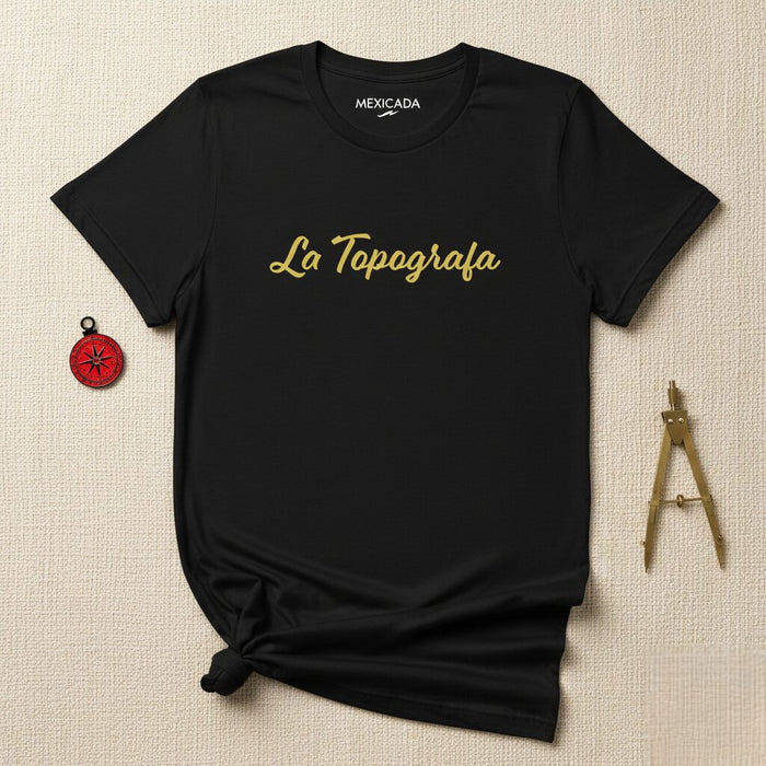 La T-Shirt da Uomo e Donna La Topografa | Geometrica, Mappa, Avventura, Esplorazione, Viaggio | L5