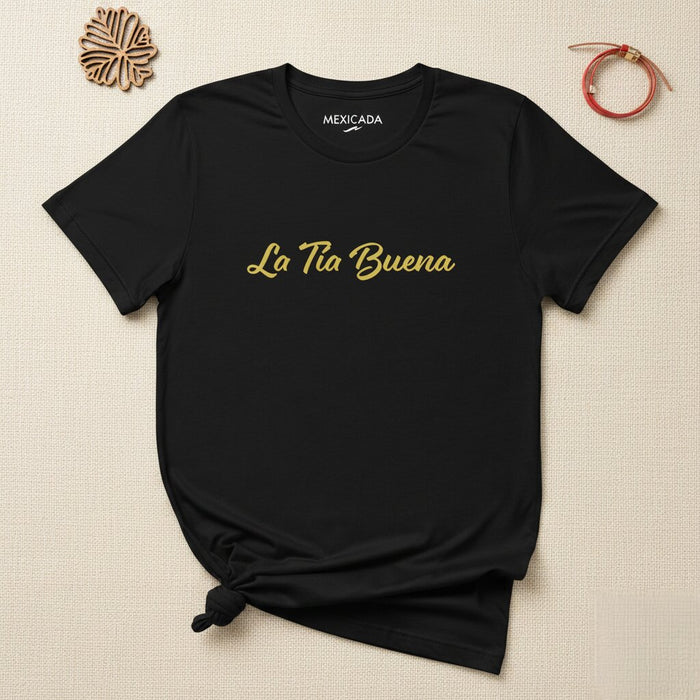 La Maglietta per Uomo e Donna La Tía Buena | L5 | Divertimento, Famiglia, Umorismo, Latina, Cultura, Elegante