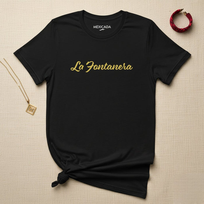 La T-shirt da uomo e donna La Fontanera | L5 | Idraulica, tubi, acqua, costruzione, edilizia
