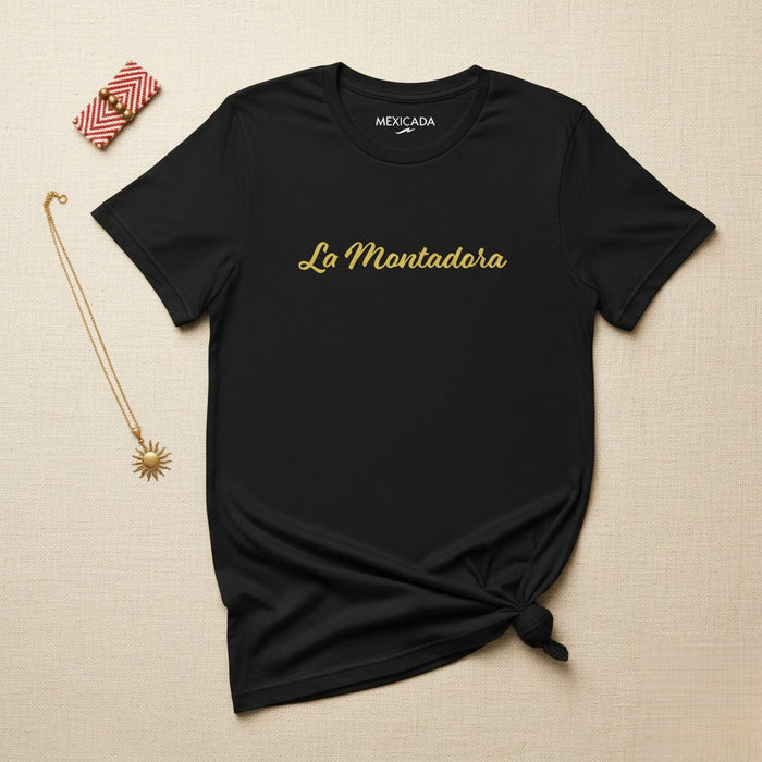 Maglietta da uomo e donna La Montadora | Motociclista, Forza, Potenza, Avventura, Libertà | L5