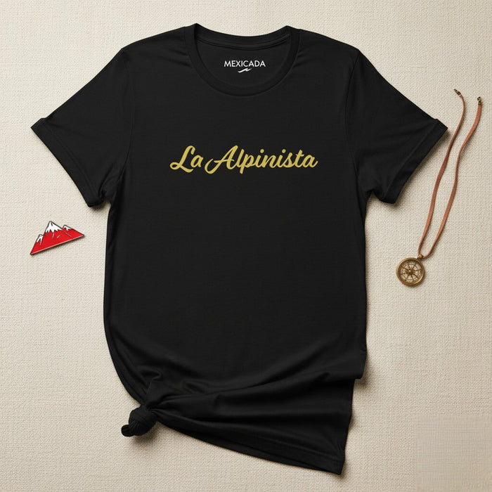 La T-Shirt da Uomo e Donna La Alpinista | Alpinismo, Avventura, Natura, Esterno, Escursionismo | L5