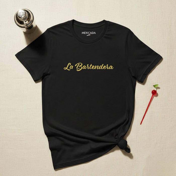 La maglietta da uomo e donna La Bartendera | Il barista, festa, bevande, umorismo, atmosfera da festa, cantina | L5