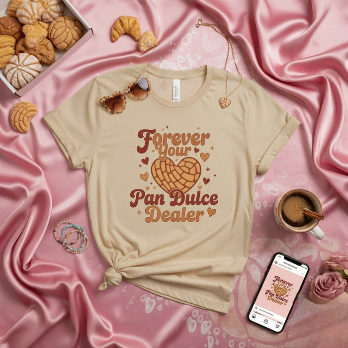 Forever Your Pan Dulce Dealer Shirt, Concha Heart, Mexican Sweet Bread Lovers Tee, Funny Latina T-shirt, Hispanic Food Gift Idea